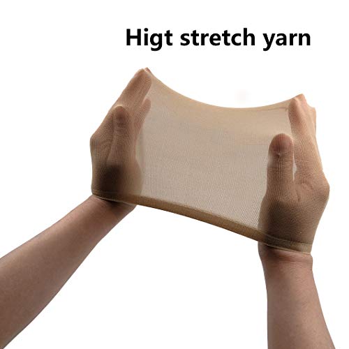 image for Messen Wig Caps 10 Pieces Stretchy Nylon Wig Cap Stocking Close End an