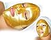 Genuva 6PCS 24K Gold Bio-Collagen Gel Facial Masks Sheet Patch For Anti Aging Puffiness Skincare Anti Wrinkle Whitening Moisturizing Deep Tissue Rejuvenation