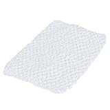 cici store 9 Inch Kids Tutu Skirt Crochet Top DIY Accessories (white)