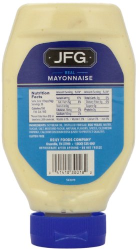 JFG Squeeze Mayonnaise, 18-Ounce Bottles (Pack of 6)