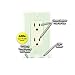 Night Angel 1 Wall Coverplate with Automatic Light Sensor and Built-in LED Guidelights for Square Outlets-Decor, 1, White