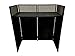 DJ Event Facade White/Black Scrim Metal Frame Booth + 20