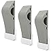 Decorative Door Stopper with Free Bonus Holders, Rubber Door Stop Works on All Floor Surfaces, Fixed The Door (3Pcs, Gray)