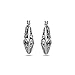 LeCalla Sterling Silver Jewelry Oxidized Polished Electroforming Puffy Filigree Bali Hoop Earrings for Women Teen