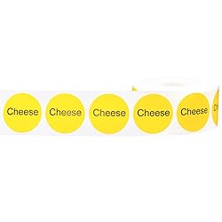 Yellow with Black Cheese Circle Dot Adhesive