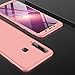 ISADENSER for Samsung Galaxy A9 2018 A9s 2018 Case Ultra Slim 2 in 1 Shockproof 360°Full Body Front Back Hard PC Plastic Anti-Scratch Cover Compatible with Galaxy A9 2018,2IN1 PC - Rose Gold