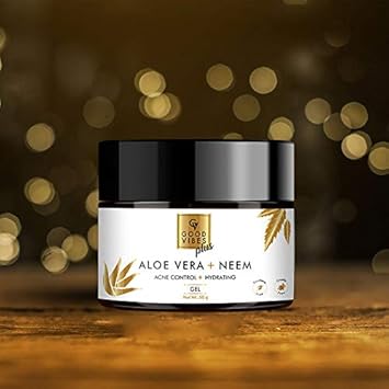 Good Vibes Plus Acne Control + Hydrating Gel, Aloe Vera + Neem (50 G)