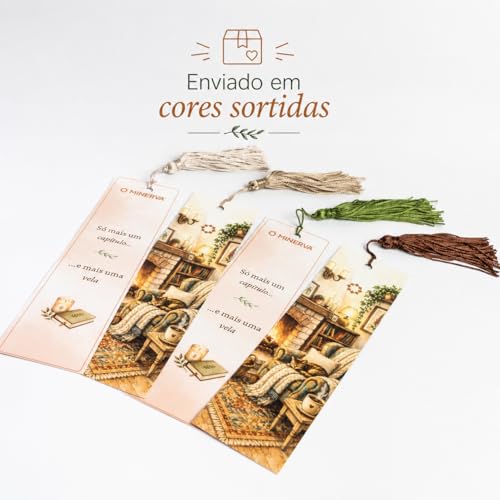 MINERVA - Vela Aromatica Perfumada Aromatizada - Coleção de Outono Inverno - 200g (Kit - By The Fire + Into The Woods + Marca Pagina)