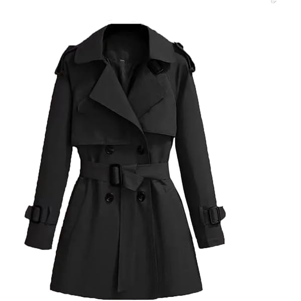 Amazon.com: Women Spring Trench Coat Double Breasted All