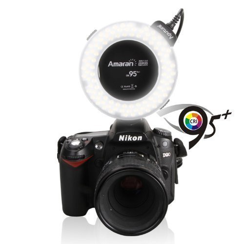 Aputure Amaran Halo AHL-H100 LED Ring Flash Light for Nikon Cameras