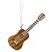 BANBERRY DESIGNS Hanging Guitar Ornament Decoration - Brown Acoustic Guitar - Realistic Strings - Gifts for a Music Teacher - Music Students