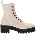 Dr. Martens Women's Leona Leather Heeled Boot, Bone Temperley, 9