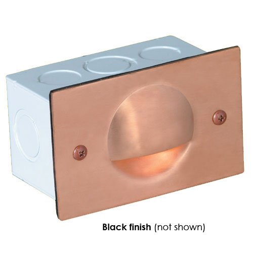 Corona Lighting CL-362-BK 18W Low Voltage Rectangular Louvered Recessed Slim Step Light, Black - 4 1/2