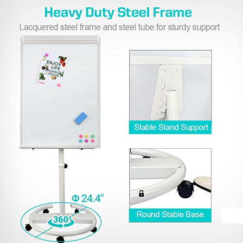 3 Dexboard+Rolling+Whiteboard+Flipchart+Magnets