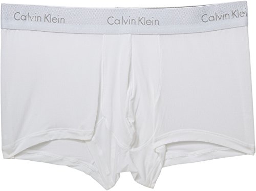 Calvin Klein Men's Underwear Light Low Rise Trunks, White, Small