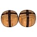 Yellow Mountain Imports Bamboo Go Bowls (Gosu) and Carrying Bag for Go Game Stones - 5.8 x 3.9-Inch