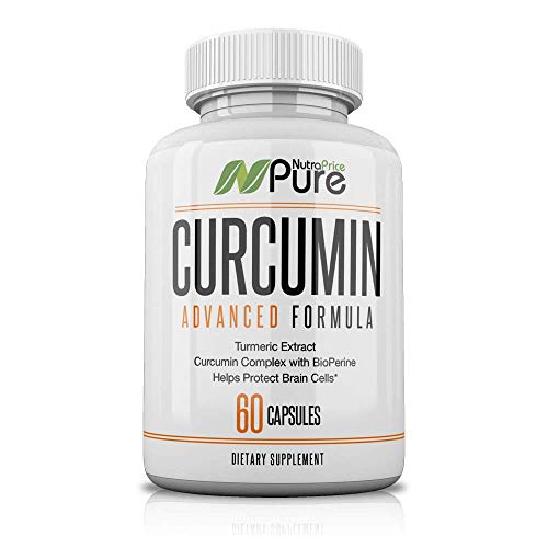Tumeric Supplements, Premium Organic Curcumin Highest Absorption Activated with Bioperine 42,000mg Equivalent of Pain Relief, Anti-Inflammation & Blood Pressure Support. Pure 95% Standardized Curcumin