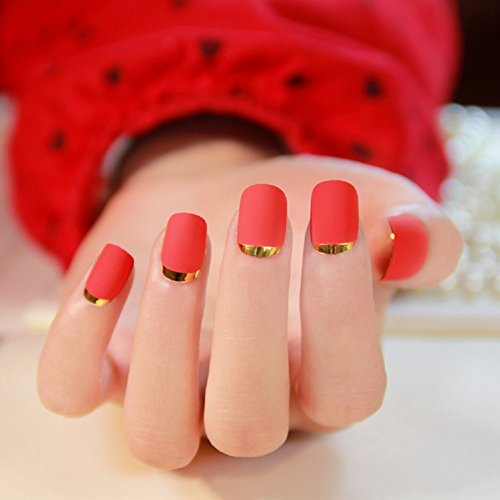 Fake Nails False Nail Design Pretty Nail Designs Red Fake Nails