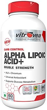 Vitrovea Alpha Lipoic Acid Plus Double Strength 60 tabs Insulin Mimicker Plus Universal Antioxidant 600mg