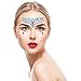 BBTO Set of 6 Face Gems Stickers Breast Body Jewelry Stickers Crystal Nipple Tattoo Stickers for Festival Rhinestone Decorations