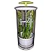 Glass Herb Keeper - Anti-leakage fresh herb container - Free paleo recipe eBook - Herb storage holder keeps herbs fresh and green for up to 2 Weeks