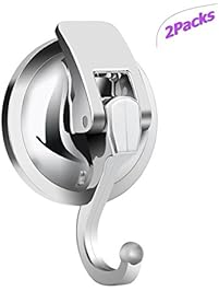 Heavy Duty Vacuum Suction Cup Hooks (2Packs) Specialized for Kitchen&Bathroom&Restroom Organization, by IROMIC