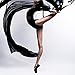 WELOVE Women's Canvas Ballet Shoes/Ballet Slipper/Dance Shoe/Yoga Shoes Split Sole Flats (Black, Numeric_8_Point_5)