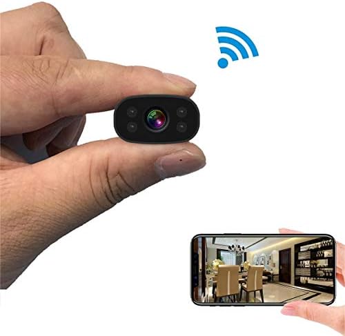 Hidden Cameras PNZEO Mini Spy Cam 1080P HD Night Vision Wireless WiFi Remote View Cameras Tiny Home Security Cameras Indoor Outdoor Camera Smart Motion Detection
