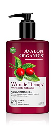 Avalon Organics Wrinkle Therapy CoQ10 Cleansing Milk, 8.50 oz