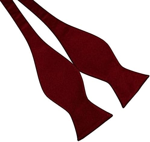 Startby Mens Adjustable Neck Solid Bow Ties Self Tied