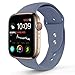 NUKELOLO Sport Band Compatible with Apple Watch 38MM 40MM,Soft Silicone Replacement Strap Compatible for Apple Watch Series 4/3/2/1 [S/M Size in Lavender Gray Color]