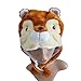 TOPTIE Animal Design Winter Thermal Hat with Ears, Alpaca, Squirrel Beanies Ear Flaps-Alpaca