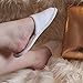 Spa Slippers (12 Pairs) with Drawstring Bags - White Fluffy Closed Toe Disposable Slippers - Two Size(S, L) Fits Most Men, Women - Perfect for Bathroom, Guests, Travel, Home, Wedding, Hotel Use