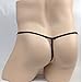 FORNY Mens Sexy Metal O-Ring Cotton Open Pouch Lingerie G-String Thong Panties (#1)