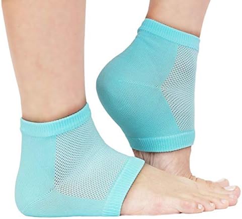 LDG Ware Moisturizing Gel Heel Socks For Dry Hard Crack & Pain Relief With Open Toe Botanical Gel Pad For Men & Women (Free Size)