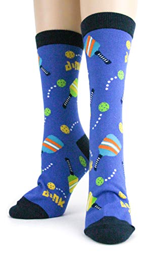 Foot Traffic - Women's Sports-Themed Socks, Fits Women's Shoe Sizes 4-10 (Pickleball) - Thumbnail 2