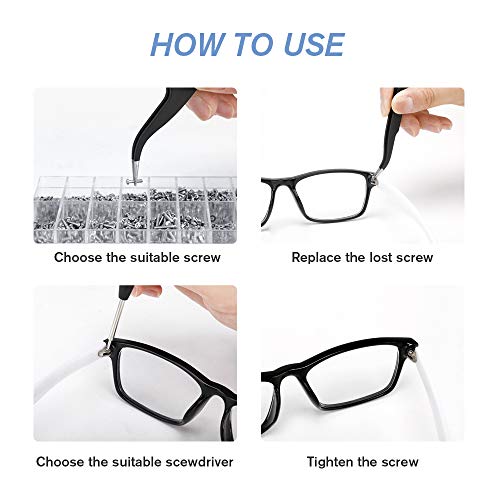 image for Cosy Eyeglass Repair Kit Sunglasses Repair Kit with Screws Screwdriver