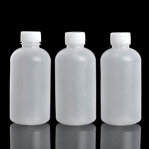 GDGY 20Pcs 100Ml 3.4OZ PE Plastic Empty Small Mouth Graduated Lab Chemical Container Reagent Bottle (100ML20 Pcs) - Thumbnail 7