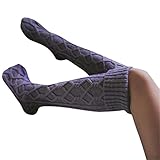 Leg Warmers, Haoricu Women Knitted Long Boot Socks OverKnee Thigh Stocking