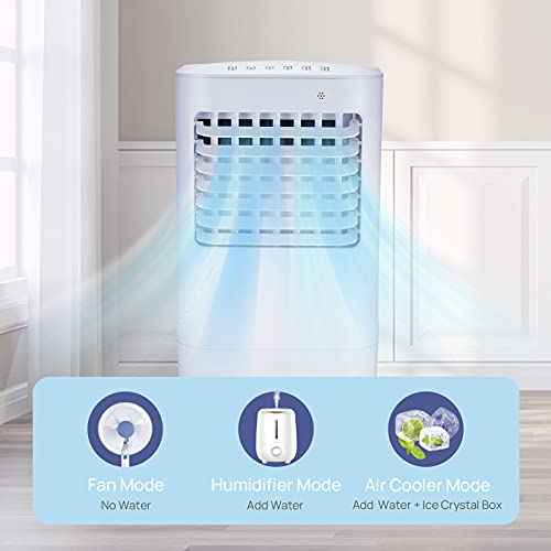 Evaporative Air Cooler, LALAHOO 3 in 1 Portable Bladeless Evaporative