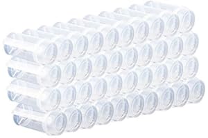 EKIND Round Shape Clear Push-Up Cake Pop Shooter Plastic Containers with Lids, Base & Sticks, Pack of 40