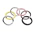 Sunmns 1.2 Inch Flat Key Chain Ring Colorful Metal Split Keychain Rings for Car Home Keys Organization, Arts Crafts, 36 Pieces