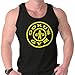 Brisco Brands Gokus Gym Exercise Workout Gym Super Saiyan Dragon Ball Z Tank Top Shirt, Black, Medium