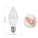 LOHAS C7 Light Bulb, E12 Candelabra Base LED Bulb, 1watt Mini Night Light LED Bulbs, Cool White 6000k, 110-130V Small Lights, Not-Dimmable 360 Beam Angle for Salt Lamp Bedroom Nursery, Pack of 6