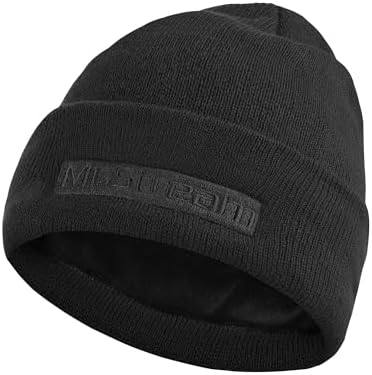 Amazon.com: North Peak NP-9428 BK Beanie Knit Hat, For