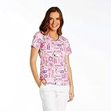 Cherokee Tooniforms Frozen Snow Hugs (FZNO) v-neck print scrub top