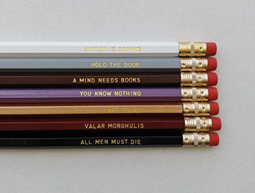 Game of thrones pencil set gift engraved pencil set gol…