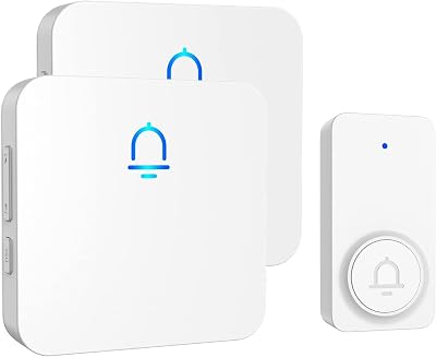 SECRUI Wireless Doorbell 1000 ft IP55 Waterproof 32 Chimes 5 Volumes