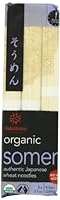 Hakubaku Organic Somen, Authentic Japanese Wheat Noodles, No Salt  Added, 9.5-Ounce Packages  (Pack of 8)