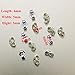 12pcs/6 Pairs 925 Sterling Silver Earring Backs Replacement Secure Ear Locking for Stud Earrings Ear Nut for Posts, 5x6mm